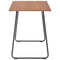 vidaXL - Eettafel - 120x60x73 - cm - massief - multiplex - staal - bruin