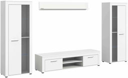 Furnilux Jam - Woonkamercombinatie - Tijdloos en functioneel - Wit - 35x310x159cm
