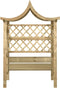 vidaXL - Pergola - met - dak - en - bank - geïmpregneerd - grenenhout