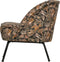 BePureHome Vogue Fauteuil - Velvet - Bouquet Zwart - 69x57x70