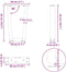 vidaXL - Eettafelpoten - 2 - st - V-vormig - 28x(42-43,3) - cm - staal - antraciet