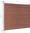 vidaXL - Schuttingpanelenset - 353x146 - cm - HKC - bruin