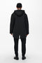 Only & Sons Onsklaus - Gewatteerde Winter Parka - Afritsbare capuchon - Zwart - Maat L