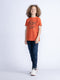 Petrol Industries - Jongens Artwork T-shirt Chewelah - Oranje - Maat 104