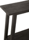 J-Line console Vierkant - hout - zwart