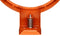 Avento Slam Rim Pro - Basketbalring met veer en net - Oranje