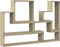 vidaXL - Wandschap - 96x12x64 - cm - bewerkt - hout - sonoma - eikenkleurig