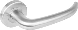 Intersteel Deurkruk Sabel op rozet met 7 mm nok rvs geborsteld