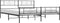 vidaXL - Bedframe - met - voetbord - zonder - matras - metaal - zwart - 180x200 - cm