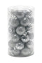 Kerstballenset 50 stuks - Zilveren kerstballen Ø 5 cm - Duurzaam plastic (50 stuks)