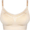 MAGIC Bodyfashion Fancy Mama - Borstvoedingsbeha - Beugelloos met uitneembare pads - Latte/Wit