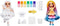 Rainbow High Watercolor & Create - Modepop - 6 uitwasbare waterverfpoeders - Paarse ogen