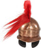 Soldatenhelm Grieks replica LARP staal koperkleurig