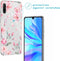 iMoshion Hoesje Geschikt voor Huawei P30 Lite Hoesje Siliconen - iMoshion Design hoesje - Roze / Transparant / Blossom Watercolor