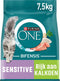 PURINA® ONE® - Adult Sensitive - Kattenbrokjes met Kalkoen - 7.5 kg