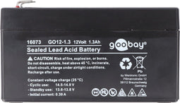 Goobay GO12-1.3 (1300 mAh, 12 V) - Faston (4,8 mm) loodaccu, BattG