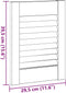 vidaXL - Kastdeuren - louvredesign - 2 - st - 39,5x29,5 - cm - wit