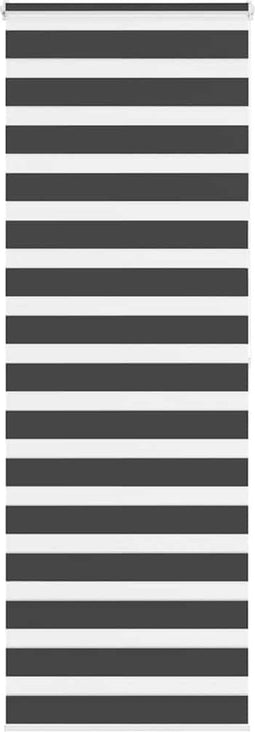 vidaXL - Zebra - rolgordijn - 70x200 - cm - stofbreedte - 65,9 - cm - zwart