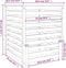 vidaXL - Compostbak - 82,5x82,5x99,5 - cm - massief - grenenhout - grijs