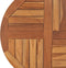 vidaXL - Tafelblad - rond - 2,5 - cm - 70 - cm - massief - teakhout