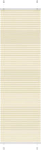 vidaXL - Plissé - rolgordijn - 60x200 - cm - stofbreedte - 59,4 - cm - polyester - crème