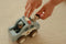Little Dutch LD2531 - Houten Politiewagen - Rubberen wielen - Blauw