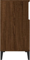 vidaXL - Dressoir - 60x35x70 - cm - bewerkt - hout - bruin - eikenkleur