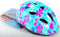 Volare Kinder Fietshelm - XS - Verstelbaar 47-51 cm - Blauw Roze Bloemetjes