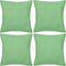 vidaXL - Kussenhoezen - katoen - 50 - x - 50 - cm - bruin - 4 - stuks