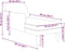 vidaXL - Chaise - longue - met - kussen - en - rechterarmleuning - fluweel - blauw