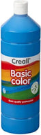 Plakkaatverf creall basic blauw 1000ml | Fles a 1000 milliliter | 6 stuks