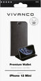 Vivanco PWVVIPH12BK Booklet Apple iPhone 12 mini Zwart