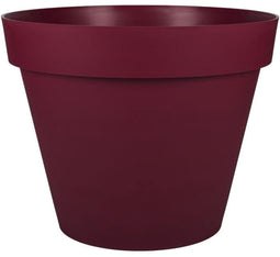 EDA Ronde Bloempot TOSCANIË Ø 60 cm - Volume 76 L - Ø 59 x H.47 cm - Bordeauxrood