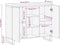 vidaXL - Dressoir - 90x33x75 - cm - massief - mangohout - zwart