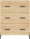 vidaXL - Dressoir - 69,5x34x90 - cm - bewerkt - hout - sonoma - eikenkleurig