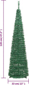 vidaXL - Kunstkerstboom - pop-up - 50 - LED's - 120 - cm - groen