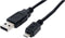 Gembird CCP-MUSB2-AMBM-0.5M - USB kabel A/Micro B - Vergulde contacten - Zwart