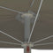 vidaXL - Parasol - half - met - paal - 180x90 - cm - zandkleurig