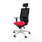Bureaustoel met hoofdsteun Piqueras y Crespo 1D026G1 Rood