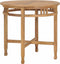 vidaXL - Eettafel - Ã80 - cm - massief - teakhout