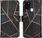 iMoshion Hoesje Geschikt voor Samsung Galaxy A21s Hoesje Met Pasjeshouder - iMoshion Design Softcase Bookcase - Goud / Zwart / Black Graphic