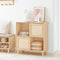 SoBuy FSB87-N - Dressoir - Houten Buffetkast 2 Schuifdeuren Wieltjes - Naturel