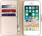 Accezz Hoesje Geschikt voor iPhone SE (2016) / 5 / 5s Hoesje Met Pasjeshouder - Accezz Wallet Softcase Bookcase - goud