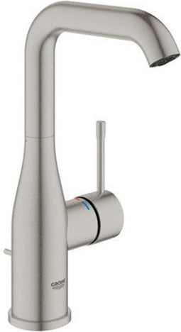 GROHE Essence New - Wastafelkraan - hoge draaibare uitloop - met trekwaste - RVS