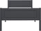 vidaXL - Bedframe - massief - grenenhout - grijs - 90x200 - cm