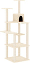 vidaXL - Kattenmeubel - met - sisal - krabpalen - 153 - cm - donkergrijs