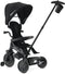 Qplay Elite Platinum - Driewieler 6 in 1 - Duwstang - Zwart