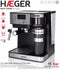 Haeger CM-145.008A - Koffiezetapparaat - 15 bar hoge druk - Zwart zilver
