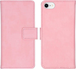iMoshion Hoesje Geschikt voor iPhone SE (2022) / SE (2020) / 8 / 7 / 6s / 6 Hoesje Met Pasjeshouder - iMoshion Luxe Bookcase - Roze