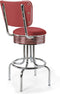 Bel Air Retro Barkruk BS-28-66-CB Rood